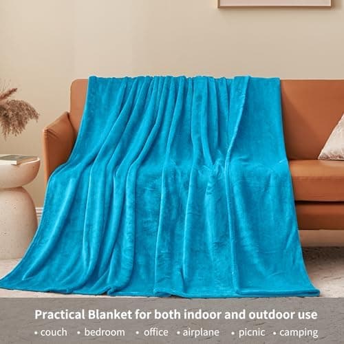Aisbo Flauschig Warme Decke Rot für Winter - Kuschliges Wohnzimmer Blanket 130x150 cm OEKO-TEX