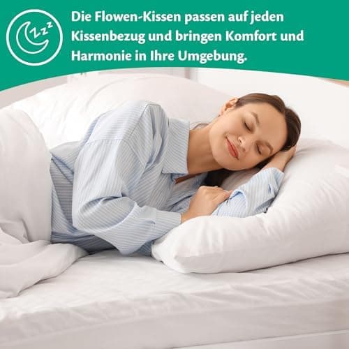 Flowen Kopfkissen 40x40 2er Set Hypoallergene Anti-Milben Weiche Waschmaschinenfest
Flowen Dekokissen 40x40 Hypoallergen