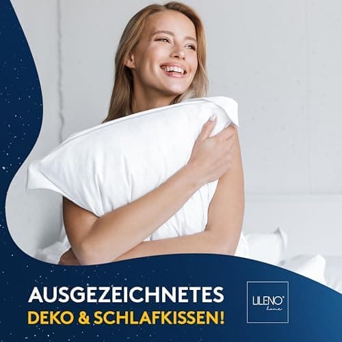 LILENO HOME 40x40 cm waschbares Kissenfüllmaterial - ideal für Allergiker und Couchkissen, Sofa Kissen, Cocktailkissen u