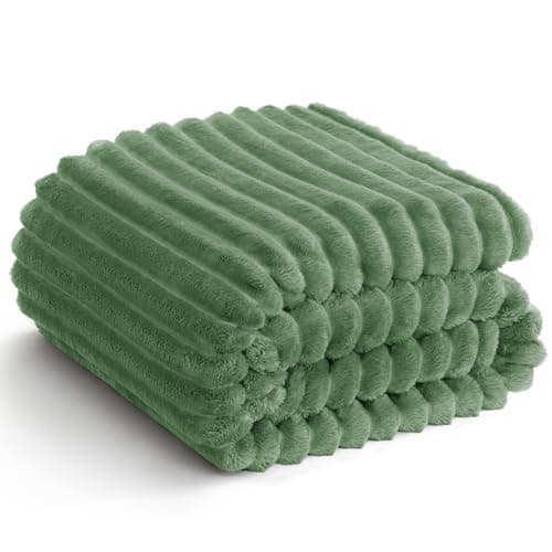 WAVVE Kuscheldecke Flauschig für Zimmer Deko, Sofadecke weicher Fleecedeckenausschnitt, Wohnraum Accessoire 130x150cm Gr