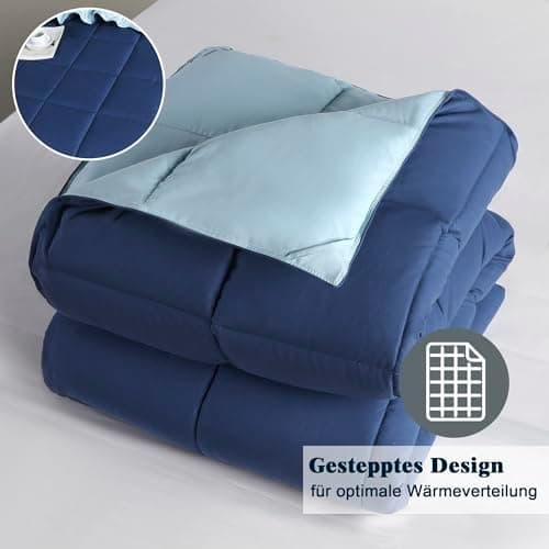 Oeko-TEX zertifizierte Nebelrosa Bettdecke HIG 155x220 cm - Weich & Flauschig - 1500g Daunenalternative (250GSM)