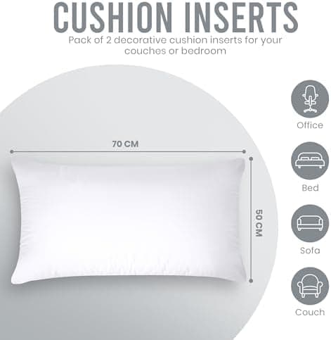 Utopia Bedding 2er Set Weiß - Innenkissen Füllkissen OEKO-TEX STANDARD 100