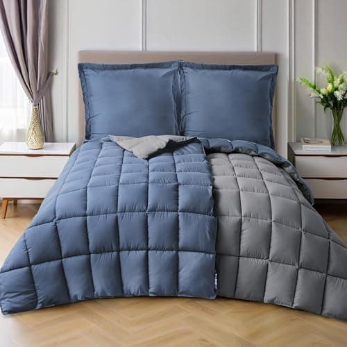 Oeko-TEX zertifizierte Nebelrosa Bettdecke HIG 155x220 cm - Weich & Flauschig - 1500g Daunenalternative (250GSM)