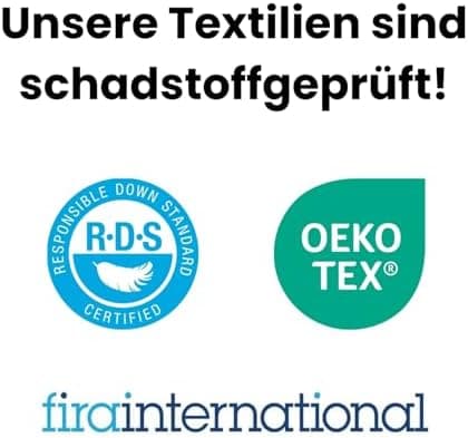 Mayaadi-Home MA116 Daunenkissen 50x50 cm | 70% Daunen 30% Federn | 100% Natur Baumwolle Bezug | Optimales Schlafkissen |