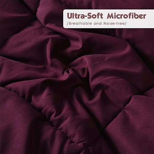 Oeko-TEX zertifizierte Nebelrosa Bettdecke HIG 155x220 cm - Weich & Flauschig - 1500g Daunenalternative (250GSM)