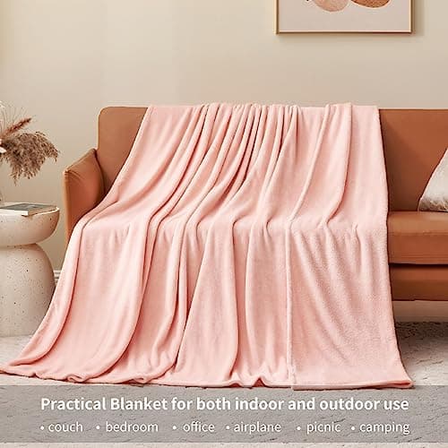 Aisbo Flauschig Warme Decke Rot für Winter - Kuschliges Wohnzimmer Blanket 130x150 cm OEKO-TEX