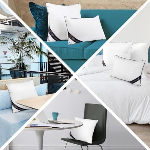 Utopia Bedding 2er Set Kissen 40x40 cm, Weiß - Deko und Ergonomie für Bett und Sofa (OEKO-TEX STANDARD 100)  
Utopia Bed