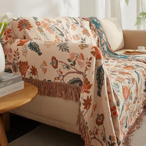 SOFTEXLY Boho Decke – Kuschelige Tagesdecke & Bettüberwurf 150x200cm, Aesthetic Design & Doppelseitige Musselin, Ideal f
