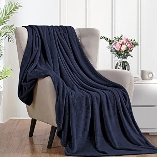 FARFALLAROSSA Oeko-TEX Flauschig Kuscheldecke 130x160 cm - Super Weiche Fleecedecke als Sofaüberwurf - Wohndecke Gelb OE