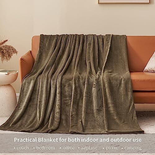 Aisbo Flauschig Warme Decke Rot für Winter - Kuschliges Wohnzimmer Blanket 130x150 cm OEKO-TEX