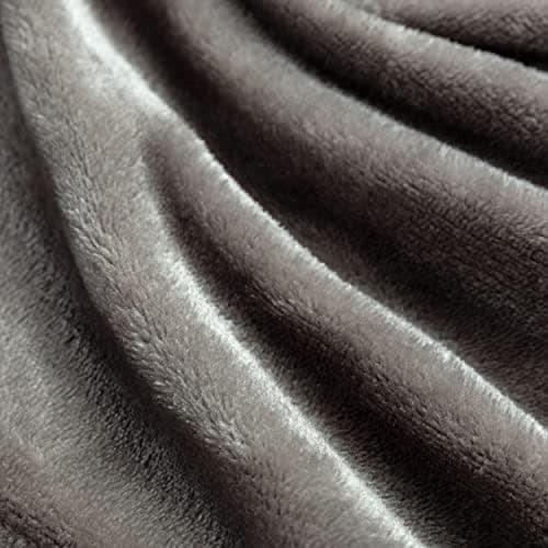 FARFALLAROSSA Oeko-TEX Flauschig Kuscheldecke 130x160 cm - Super Weiche Fleecedecke als Sofaüberwurf - Wohndecke Gelb OE