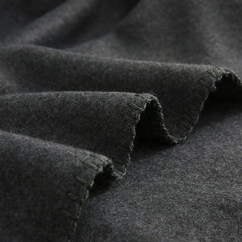 Wometo Premium Fleecedecke - weiß meliert (Bi-Color)Anti-Pilling 140x190 cm OEKO-TEX