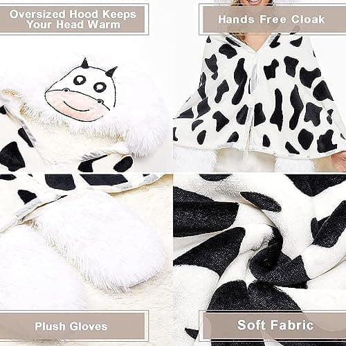 Rosa Sherpa Fleece Ärmeldecke für Frauen als Geschenk(te) warm und weich 152x125cm