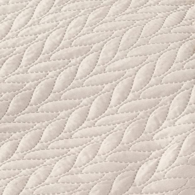 Ibena Nancy Tagesdecke 220x250 cm - Leichte Rosa Decke mit Zopfmuster für Luxuschlaf