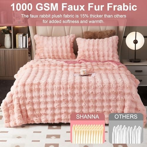Kuscheldecke Milchsamt Blasen Decke Super Soft Warme Couchdecke 100 x 160cm White