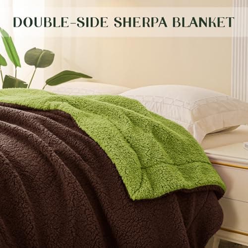 Exclusivo Mezcla Decke, Warme Kuscheldecke für Bett und Sofa, Tiefviolett/Lila 130x150 cm