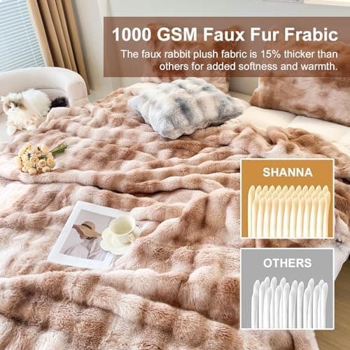 Kuscheldecke Milchsamt Blasen Decke Super Soft Warme Couchdecke 100 x 160cm White