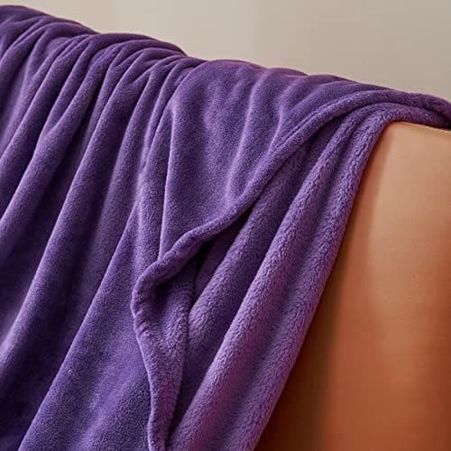 Aisbo Flauschig Warme Decke Rot für Winter - Kuschliges Wohnzimmer Blanket 130x150 cm OEKO-TEX