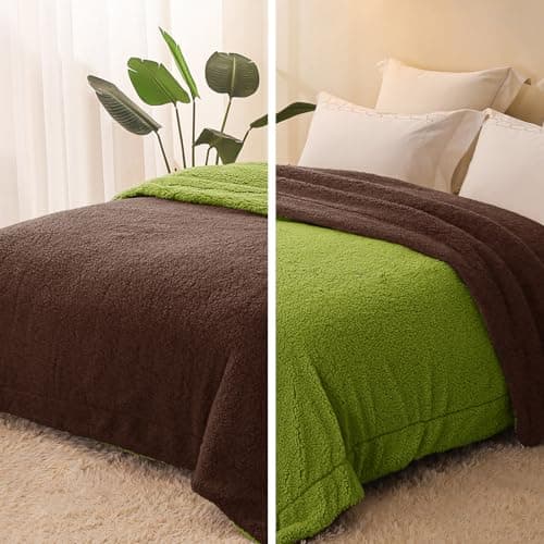 Exclusivo Mezcla Decke, Warme Kuscheldecke für Bett und Sofa, Tiefviolett/Lila 130x150 cm