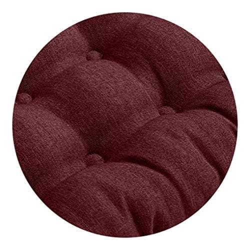 Wometo 4er Set Sitzkissen Stuhl OekoTex - beigeh ConfigurationManager Stuhlkissen Funktionales Polster mit Bändern OEKO-