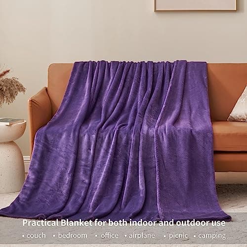 Aisbo Flauschig Warme Decke Rot für Winter - Kuschliges Wohnzimmer Blanket 130x150 cm OEKO-TEX