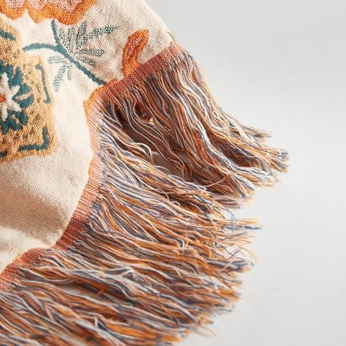 SOFTEXLY Boho Decke – Kuschelige Tagesdecke & Bettüberwurf 150x200cm, Aesthetic Design & Doppelseitige Musselin, Ideal f