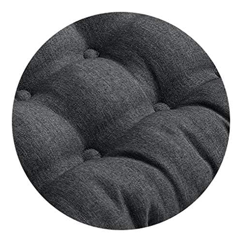 Wometo 4er Set Sitzkissen Stuhl OekoTex - beigeh ConfigurationManager Stuhlkissen Funktionales Polster mit Bändern OEKO-