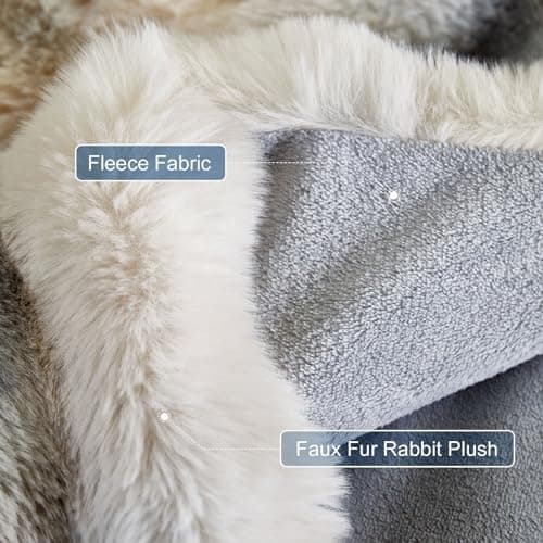 Kuscheldecke Milchsamt Blasen Decke Super Soft Warme Couchdecke 100 x 160cm White