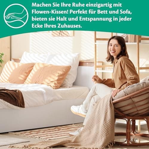 Flowen Kopfkissen 40x40 2er Set Hypoallergene Anti-Milben Weiche Waschmaschinenfest
Flowen Dekokissen 40x40 Hypoallergen