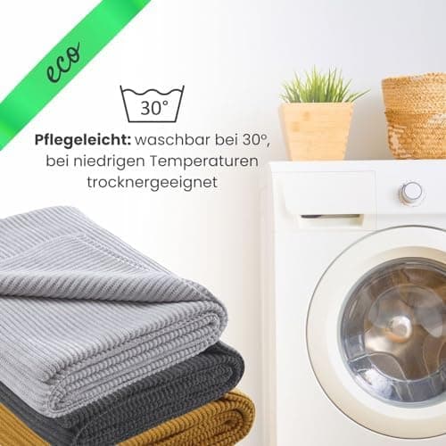 Wometo Kuscheldecke Strick Warme und Weiche Strickdecke OekoTex 140x190TürkisPetrol