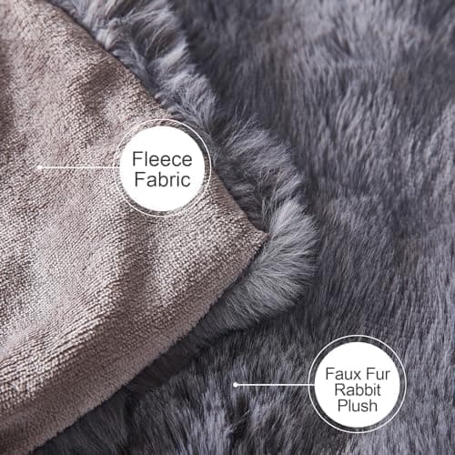 Kuscheldecke Milchsamt Blasen Decke Super Soft Warme Couchdecke 100 x 160cm White