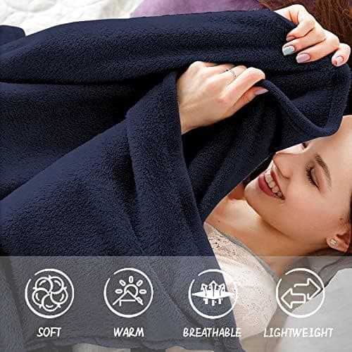 FARFALLAROSSA Oeko-TEX Flauschig Kuscheldecke 130x160 cm - Super Weiche Fleecedecke als Sofaüberwurf - Wohndecke Gelb OE
