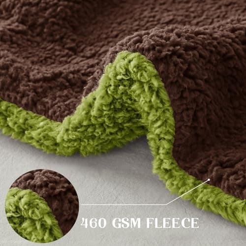 Exclusivo Mezcla Decke, Warme Kuscheldecke für Bett und Sofa, Tiefviolett/Lila 130x150 cm