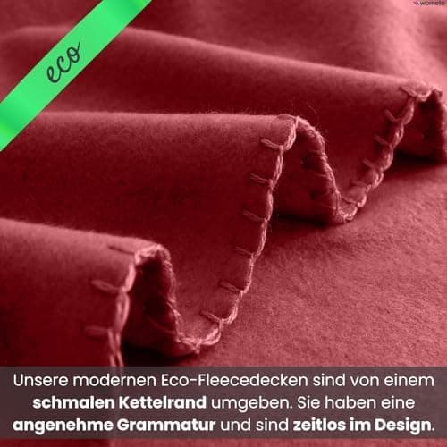 Wometo 10er Vorteilspack Fleecedecke grau Anti-Pilling Kettelrand
