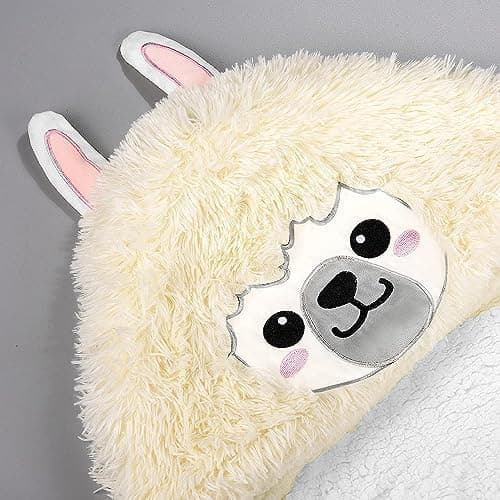 Rosa Sherpa Fleece Ärmeldecke für Frauen als Geschenk(te) warm und weich 152x125cm