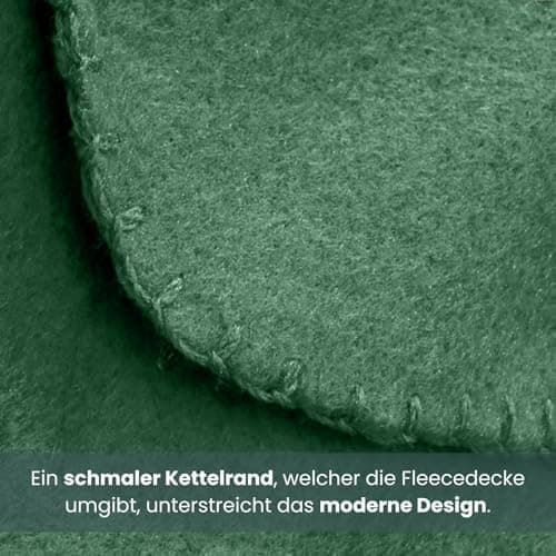 Wometo 10er Vorteilspack Fleecedecke grau Anti-Pilling Kettelrand