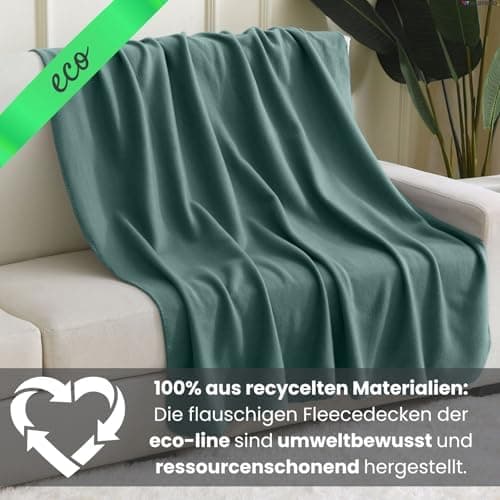 Wometo 10er Vorteilspack Fleecedecke grau Anti-Pilling Kettelrand
