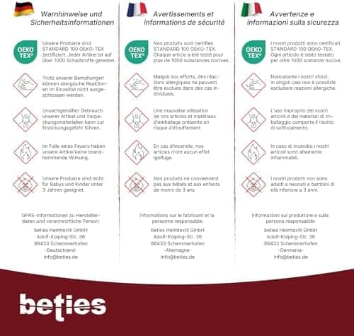 Beties „Publik“ Federkissen 2er Set -_waschbar -traditionell gefertigt -OEKO-TEX STANDARD 100