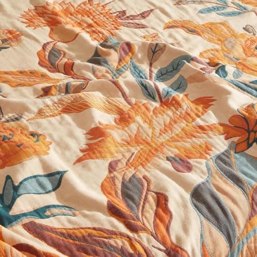 SOFTEXLY Boho Decke – Kuschelige Tagesdecke & Bettüberwurf 150x200cm, Aesthetic Design & Doppelseitige Musselin, Ideal f