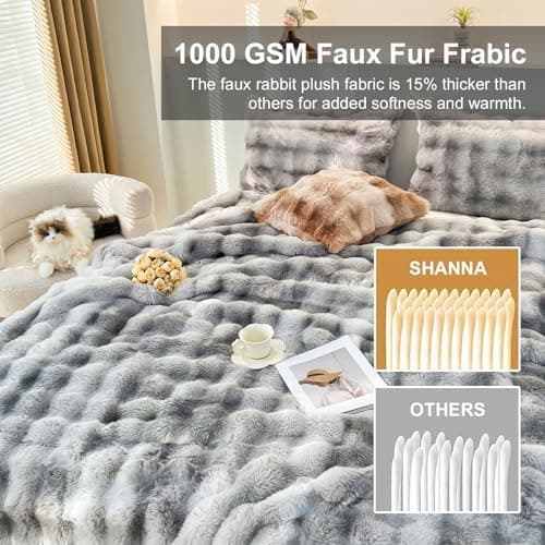 Kuscheldecke Milchsamt Blasen Decke Super Soft Warme Couchdecke 100 x 160cm White