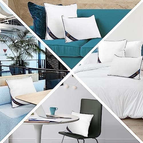Utopia Bedding 2er Set Kissen 40x40 cm, Weiß - Deko und Ergonomie für Bett und Sofa (OEKO-TEX STANDARD 100)  
Utopia Bed