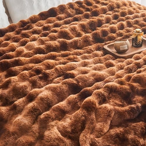 EMME Flauschige Wohndecke für Couch Kaninchen Plüsch Fleecedeckemercialwohndecke-sofa-decke-bubble-decke-wohndecke-flaus