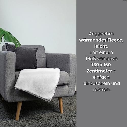 Wometo 2er Set Polar Fleecedecke OekoTex Lilaviolett Anti-Pilling Kettelrand