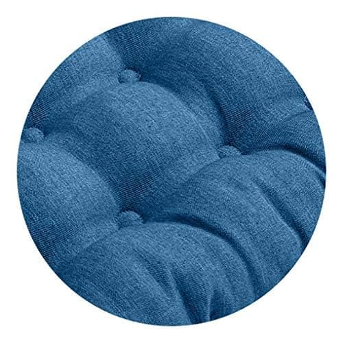 Wometo 4er Set Sitzkissen Stuhl OekoTex - beigeh ConfigurationManager Stuhlkissen Funktionales Polster mit Bändern OEKO-