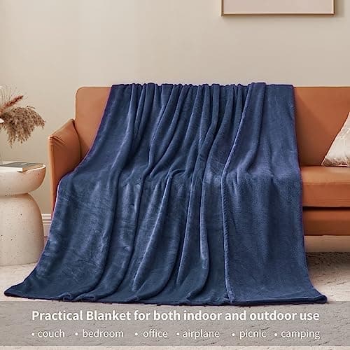 Aisbo Flauschig Warme Decke Rot für Winter - Kuschliges Wohnzimmer Blanket 130x150 cm OEKO-TEX