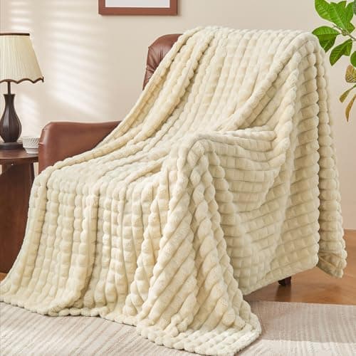 BEDELITE Flauschig Kuscheldecke Hellblau 125x150 für Sofa und Wohnzimmer OEKO-TEX STANDARD 100  
BEDELITE Hellblauer Fla