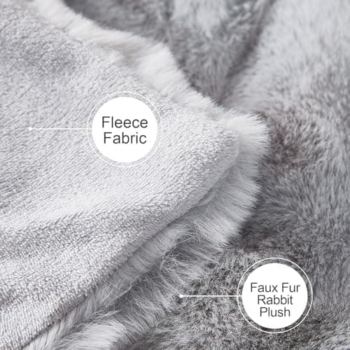 Kuscheldecke Milchsamt Blasen Decke Super Soft Warme Couchdecke 100 x 160cm White