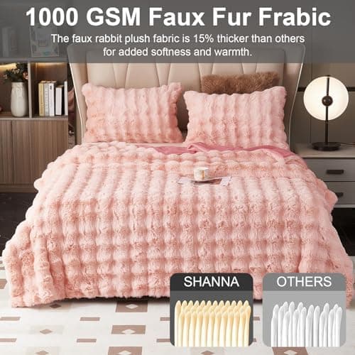Kuscheldecke Milchsamt Blasen Decke Super Soft Warme Couchdecke 100 x 160cm White