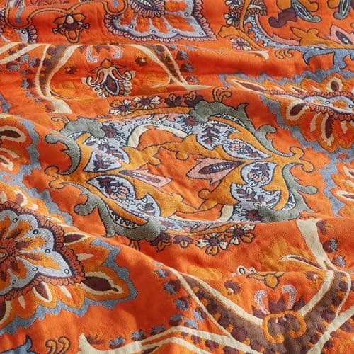SOFTEXLY Boho Decke – Kuschelige Tagesdecke & Bettüberwurf 150x200cm, Aesthetic Design & Doppelseitige Musselin, Ideal f