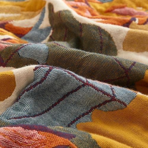 SOFTEXLY Boho Decke – Kuschelige Tagesdecke & Bettüberwurf 150x200cm, Aesthetic Design & Doppelseitige Musselin, Ideal f